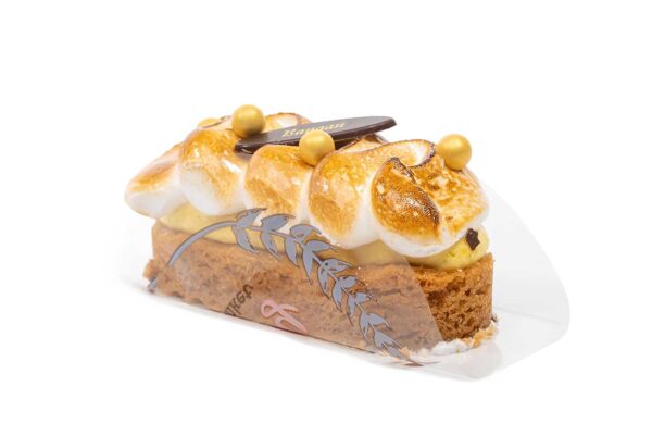 Banaan caramel gebakje