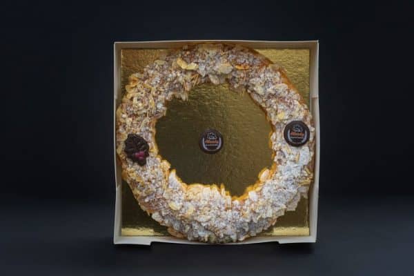 Roomboteramandel kerstkrans met amandelspijs - Afbeelding 4