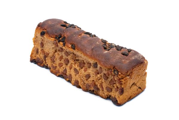 Groninger koek, gevuld met krenten en rozijnen